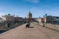 Lockers at Pont des Arts symbolize bridge