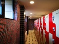 Lockers pool - clean locker room Royalty Free Stock Photo