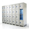 Remote Monitoring Lockers isolated on white background