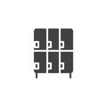 Lockers vector icon Royalty Free Stock Photo