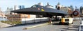 Lockheed A-12 Blackbird on the Intrepid Museum Flight Deck. Royalty Free Stock Photo