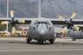 Lockheed C-130 Hercules aeroplane Royalty Free Stock Photo