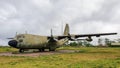 Lockheed C-130 Hercules Aircraft In Ta Con Airport Relics, Vietnam. Royalty Free Stock Photo