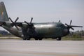 Lockheed C-130 Hercules military cargo plane of the Romanian Air Force Royalty Free Stock Photo