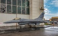 Lockheed F-80C fighter jet outside Pearl Harbor Aviation Museum, Oahu, Hawaii, USA