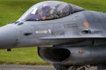 Lockheed Martin F16 Fighting Falcon, modern fast jet fighter. Royalty Free Stock Photo