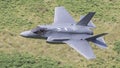 The Lockheed Martin F-35 Lightning II in flight aka F35 Royalty Free Stock Photo