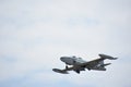 Lockheed Shooting Star T33 at 2018 Great New England Airshow in Chicopee, Massachusetts Royalty Free Stock Photo