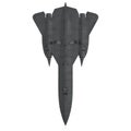 Lockheed SR 71 Blackbird on white. 3D illustration Royalty Free Stock Photo