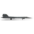 Lockheed SR 71 Blackbird on white. 3D illustration Royalty Free Stock Photo