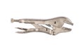 Locking pliers isolated on a white background