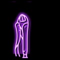 locking pliers neon glow icon illustration