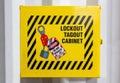 Lockout tagout cabinet Royalty Free Stock Photo