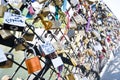 Locks on bridge