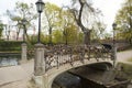 Locks on bridge of lovers Royalty Free Stock Photo