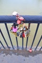 Locks with names of lovers