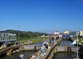 Through the Locks, Panama Canal Royalty Free Stock Photo