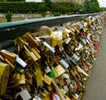 Locks of Pont Des Arts in Paris France - Love Bridge