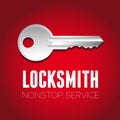 Locksmith nonstop service Royalty Free Stock Photo