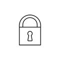 locksmith sign icon. Element of navigation sign icon. Thin line icon for website design and development, app development. Premium