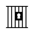 Lockup vector glyph color icon Royalty Free Stock Photo