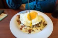 Loco Moco with cream source Royalty Free Stock Photo