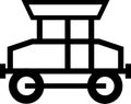 Locomotive black and white icon