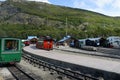 Locomotive depot on the southern Pacific railroad in the world Royalty Free Stock Photo