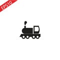 Locomotive iconIllustration of transport elements. Premium quality graphic design icon. Simple icon for websites, web design, mobi
