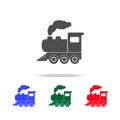 Locomotive icons. Elements of transport element in multi colored icons. Premium quality graphic design icon. Simple icon for