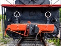 Locomotive from an old fashioned steam train Royalty Free Stock Photo