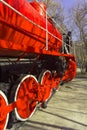 Locomotive Red Communard. Right rear view Royalty Free Stock Photo