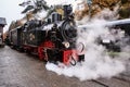 Locomotive with steam