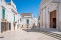 Scenic sight in Locorotondo, Bari Province, Apulia, southern Italy. Royalty Free Stock Photo