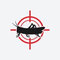 Locust icon red target