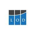 LOD letter logo design on WHITE background. LOD creative initials letter logo concept. LOD letter design