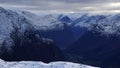 Lodalen valley from Mount Hoven in Loen in Vestland in Norway
