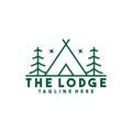lodge logo design template illustration Royalty Free Stock Photo
