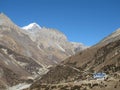 Lodge And Mountains Royalty Free Stock Photo