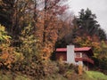 Lodge in the remote wilderness