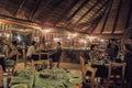 Lodges in African parks tourist reception for South African safaris Royalty Free Stock Photo