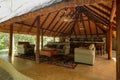 Lodges in African parks tourist reception for South African safaris Royalty Free Stock Photo