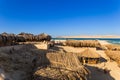 Lodges and beachbar of Mahmya island egypt Royalty Free Stock Photo