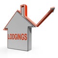 Lodgings House Shows Accommodation Or Residency Vacancy