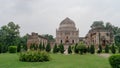 Lodi gardens with Mughal Tombs in Delhi, India - architectural works of the 15th century