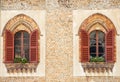 Lodi - Two windows of an ancient palace