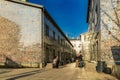 Rose Passage as the courtyard and the tenement house, which the artist Joanna Rajkowska decorated Royalty Free Stock Photo