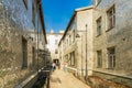 Rose Passage as the courtyard and the tenement house, which the artist Joanna Rajkowska decorated