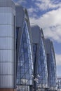 Modern building of Planetarium at EC1 Science and Technology Center, Lodz, Poland