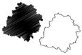 Lodz Voivodeship map vector